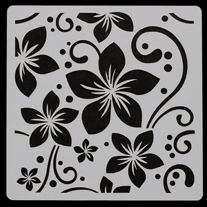 DIY mandala painting stencil with floral patterns for scrapbooking and wall decoration