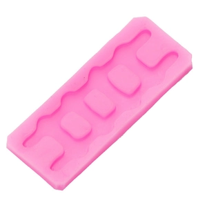 Roze siliconen vorm met hek- en ladderpatronen voor fondant taartdecoratie