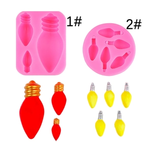 Mini Gloeilamp Siliconen Vorm Retro Vorm Siliconen Voor Voedsel Bakgereedschap Voor Fondant Chocolade DIY Klei Decoratie