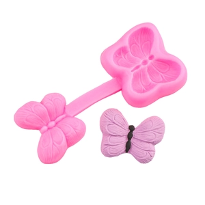 Schmetterling Silikonform mit strukturiertem Aufsatz für DIY Tortendekoration