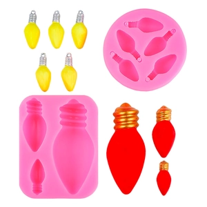Mini gloeilamp siliconen vorm voor fondant chocolade en hars taartdecoratie