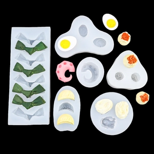 Simulation Food Silicone Mold For DIY Fondant Cake Kelp Egg Noodles Dumpling Shapes Handmade Clay Crafting Tool