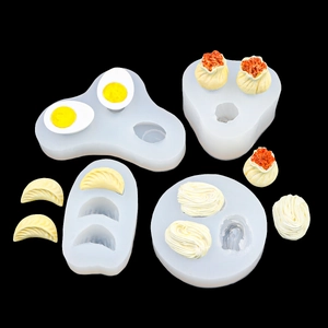 Realistic food silicone molds for making artificial dumplings and dumplings cake decorations