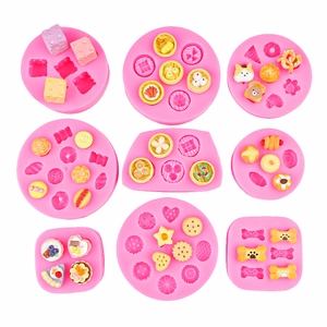 Miniature Food Silicone Mold For Bread Toast Cheese Bone DIY Fondant Chocolate Clay Decorating Realistic Kitchen Bakeware Tools