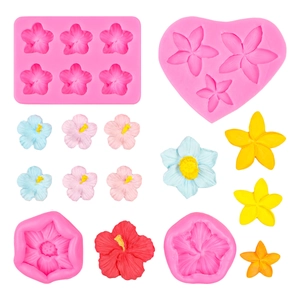 Moule en silicone fleur de frangipanier pour décoration de gâteaux et loisirs créatifs