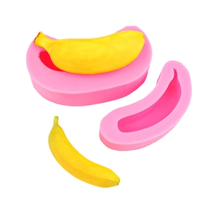 Banana cluster silicone fondant mold set for DIY cake decorating and soap making