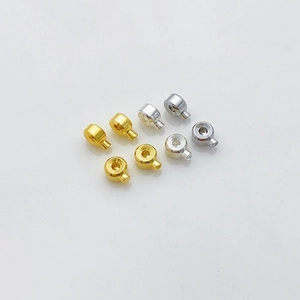 14K Gold gefüllte verstellbare Stopperperlen für DIY Schmuckherstellung Gold Silber