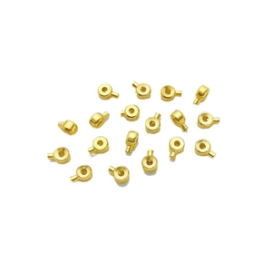 14K Gold gefüllte runde Schnapp-Positionsschnallen für DIY-Schmuckherstellung