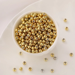 Polished 14K and 18K gold-filled slider beads for DIY jewelry making and bracelets