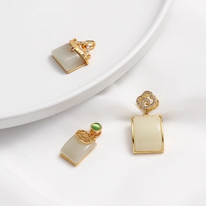 Prachtige 14K goudgevulde kalebas en veiligheidsslot hangers voor DIY sieraden