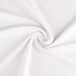 Close-up of soft white microfiber fabric texture with high density fleece for kitchen towels