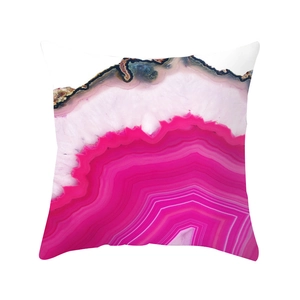 Abstract geometric marble pattern peach skin square throw pillow case for home sofa decor