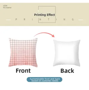 Detailed view showing the front and back of pink marble geometric peach skin pillowcase