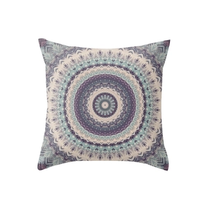 Bohemian mandala geometric polyester pillow cover for home sofa decor on white background