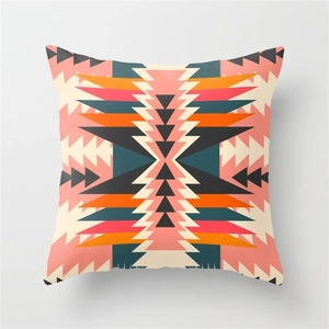 Nordic minimalist geometric pillow cover with Aztec patterns for sofas and beds