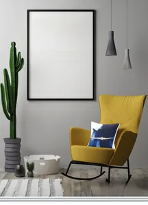 Detailed texture of velvet cushion cover featuring modern blue abstract oil painting pattern