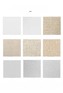 Comparison of nine fabric materials including peach skin and linen for pillow covers