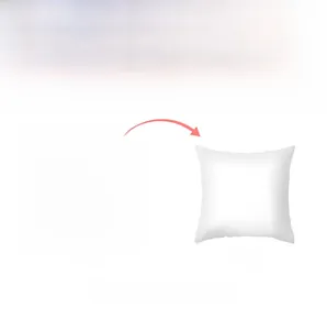 Detail showing the colorful zigzag pattern front and plain white back of the cushion cover