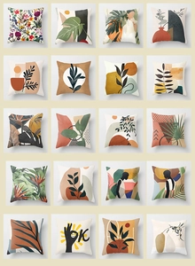 Detailed grid view showing 20 modern geometric and abstract nordic cushion cover designs