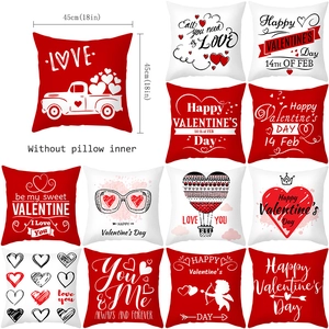 Federa per Cuscino con Stampa a Cuore di San Valentino Federa per Cuscino in Velluto a Pelle di Pesca Motivo Cupido Arredamento Romantico per la Casa Regalo per Innamorati