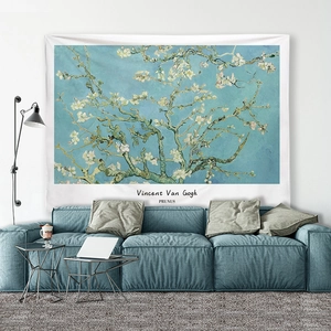 Artistic Vincent Van Gogh Almond Blossom tapestry for bedroom wall decor and hanging backdrop
