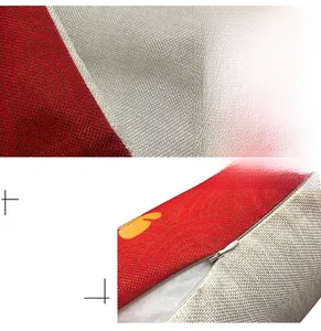Détail de la housse de coussin imperméable avec fermeture éclair et tissu jacquard