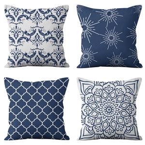 Geometric Mandala Peach Skin Polyester Throw Pillow Cover Decorative Cushion Case For Sofa Home Office Decor