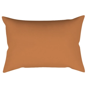 Federa per cuscino lombare rettangolare arancione minimalista in tessuto terracotta