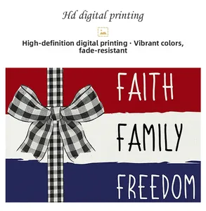 Detail of high-definition digital printing on Independence Day fabric placemat texture