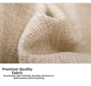 Close-up of durable breathable linen fabric texture for Halloween garden flags