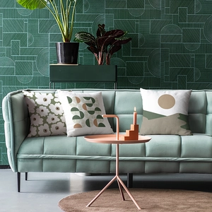 Nordic decorative cushion covers with modern hand-painted floral and abstract geometric patterns