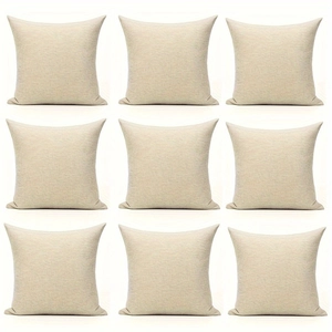 Modern Minimalist Linen Decorative Pillowcase Printed Plaid Square Cushion Cover For Living Room Sofa Bedroom Home Decor
