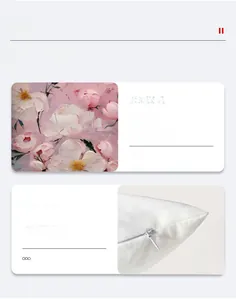 Detail view of 3D floral oil painting pillowcase with invisible zipper and soft texture