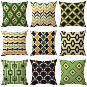 Nordic geometric pillow covers set with 9 modern patterns for sofa decoration