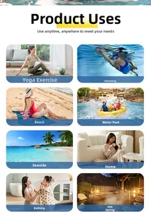 Multi-use microfiber beach towel for yoga, swimming, and outdoor fitness activities