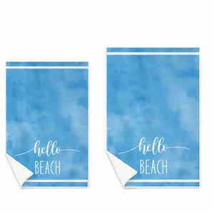 Saugfähige Küchentücher mit Meeresdesign im Größenvergleich für Strand und Küche
