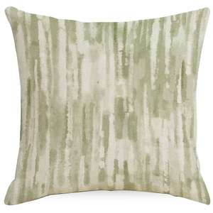 Square sage green and cream abstract art throw pillow cover in Nordic minimalist style