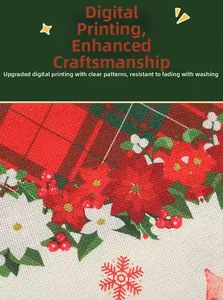 Macro detail of pumpkin and maple leaf chair cover showing digital printing texture