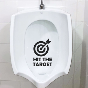 Autocollants de cible Hit The Target étanches pour décoration de toilettes et urinoirs