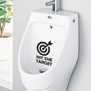 Autocollant de toilette Hit The Target imperméable avec design de cible pour urinoir