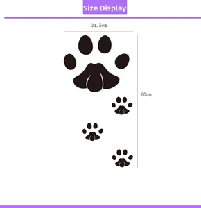 Size guide for acrylic elephant mirror wall stickers showing 31.5cm x 60cm dimensions