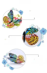 Détail de l'impression 3D double couche haute précision sur les ailes de papillon aimanté