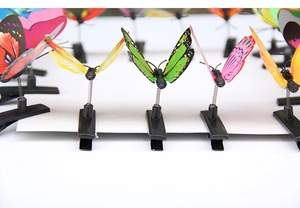 Realistic butterfly hair clips on springs for vibrant movement and 3D floral hairstyles