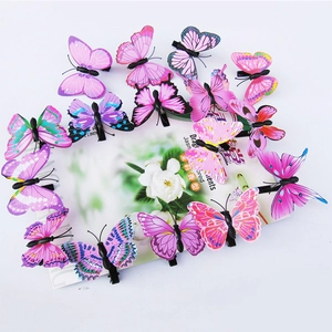 3D Realistic Butterfly Hair Clips With Metal Spring Moving Wings Decorative Animal Hair Barrettes For Women Girls Party
