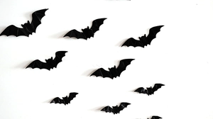 Pegatinas de pared de murciélagos 3D con alas ajustables para decoración de Halloween