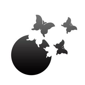 DIY butterfly wall decals with acrylic mirror finish for creative home bedroom decoration