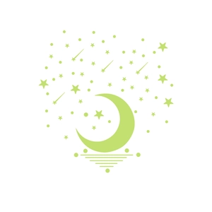 Luminous moon and stars wall stickers for DIY glow in the dark bedroom decor