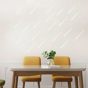 Luminous meteor wall stickers for bedroom glow in the dark fluorescent stars decoration