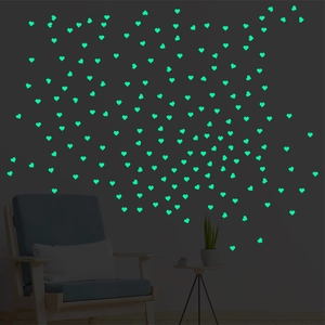 Stickers Muraux Cœur Lumineux Brillant Dans Le Noir PVC Fluorescents Pour Chambre d'Enfant Dortoir Décoration Intérieure