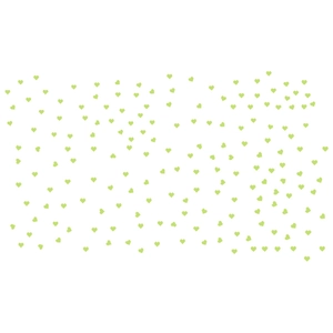 Stickers muraux en forme de cœur lumineux vert clair pour décoration créative